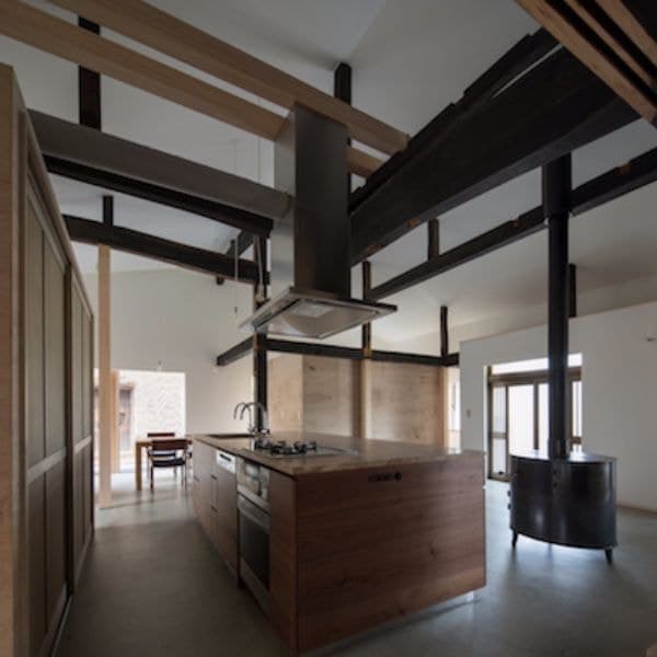 土間を復活、キッチン