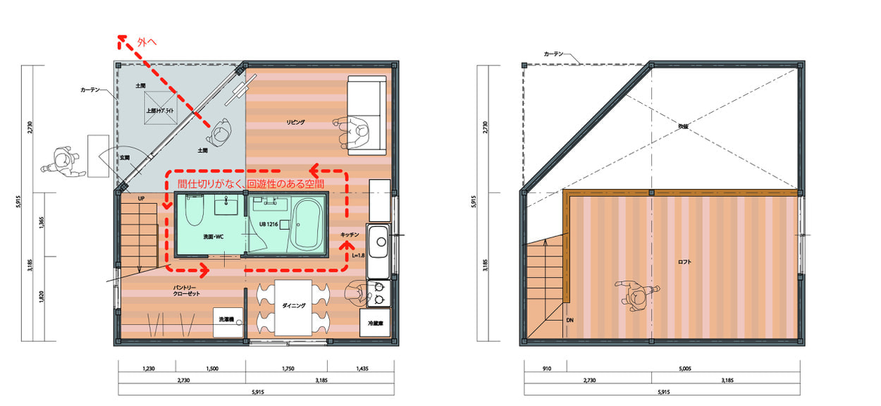 ９坪ハウス平面図